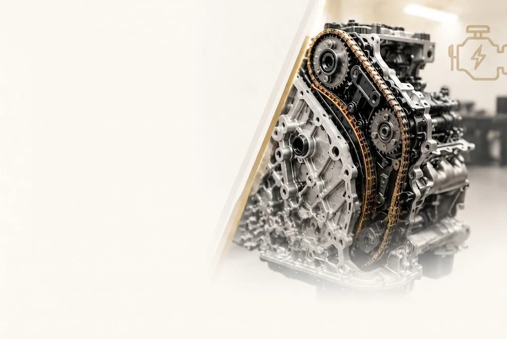 Jaguar OM651 timing chain assembly